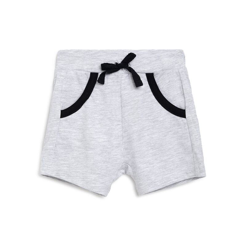 Boys Light Grey Short Knitted Trousers image number null